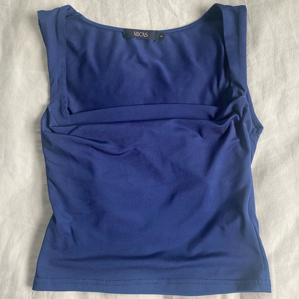 Micas Layered Blue Tank Top